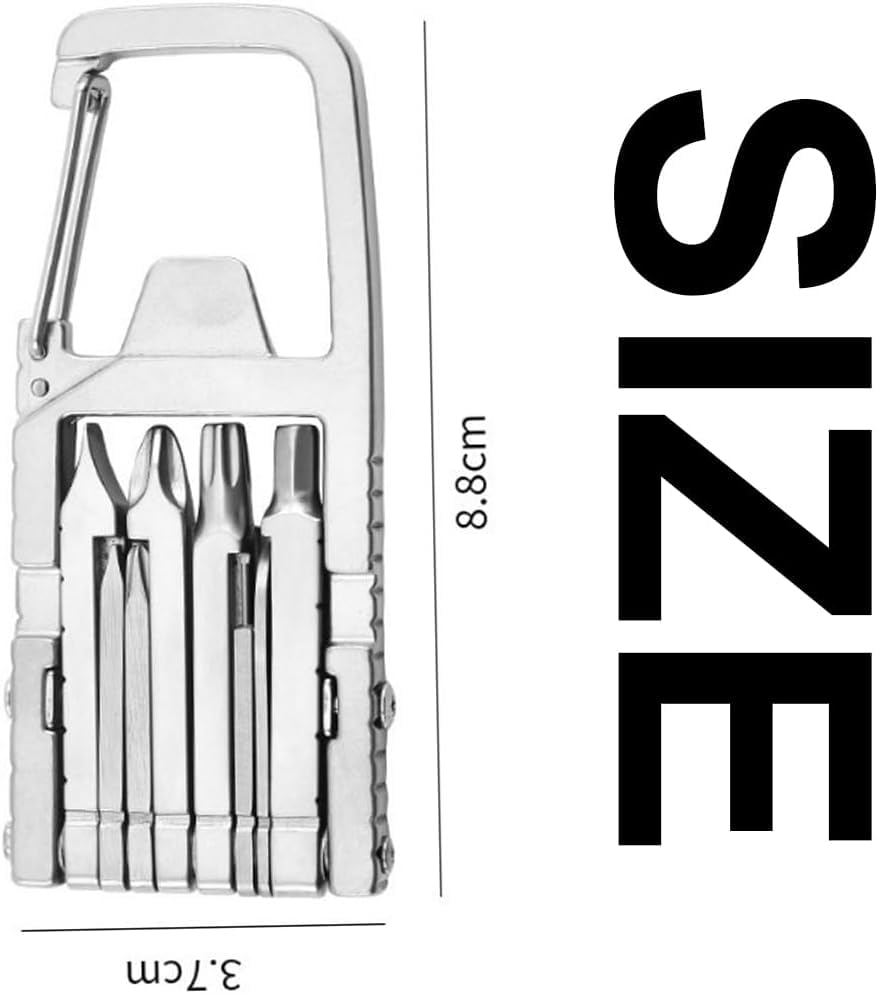 Mini Tool Self Defense, 12 In 1 Foldable Mini Multi Tool, with